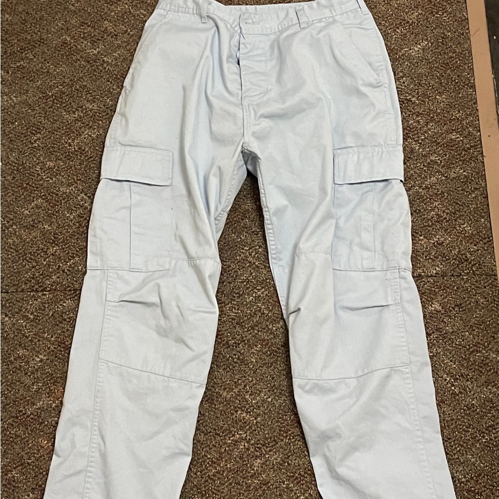 Baby blue cargos